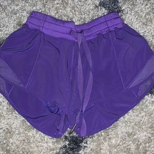 Purple lululemon shorts